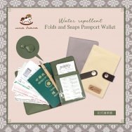 Cm-CA11 Folds and Snaps Passport Wallet