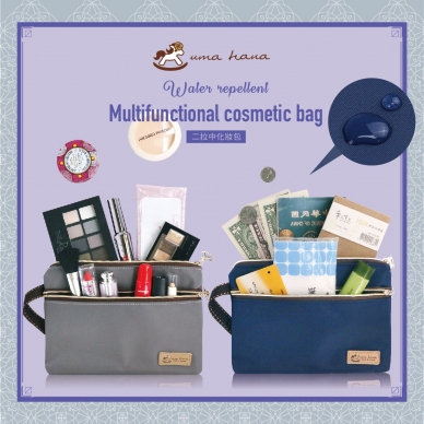 Cm-M15 Medium-sized Double Zipper Cosmetic Bags