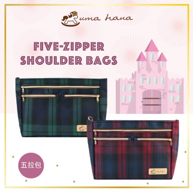 S03 Five-zipper shoulder bags